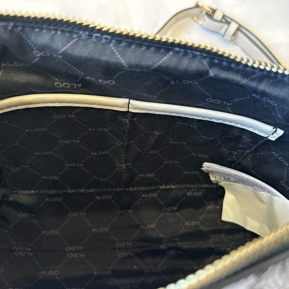 #19 NWT ALDO Etiraseann Handbag in Snakeskin/Cream - Picture 8 of 8